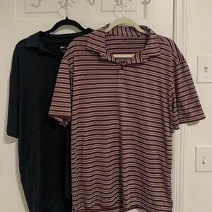Bundle of 2 Columbia Golf Polo Shirts Size Large